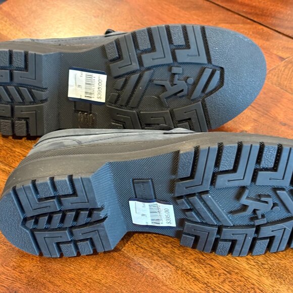 Want Les Essentiels (Portugal) Graves Shearling Lugged Navy Loafers-Size 39-BNWT - Picture 6 of 9